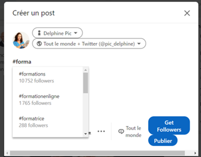 Utiliser les hashtags sur LinkedIn 